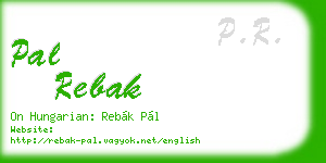 pal rebak business card
